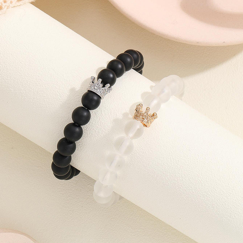 King and queen crown on sale bracelets