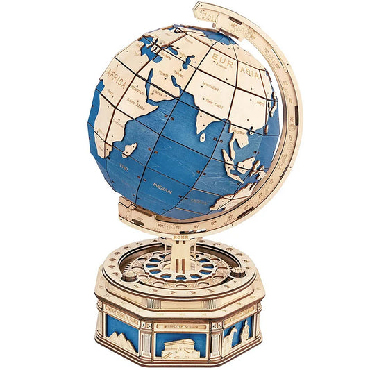 PUZZLE 3D | GLOBE TERRESTRE EN BOIS