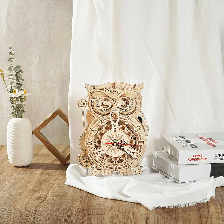 PUZZLE 3D | HORLOGE PENDULE HIBOU