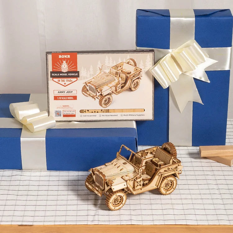 PUZZLE 3D BOIS | JEEP MILITAIRE 1940