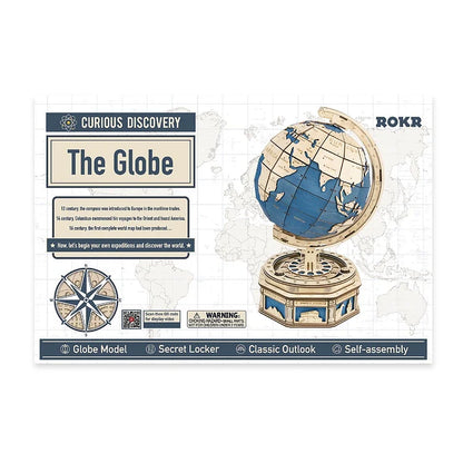 PUZZLE 3D | GLOBE TERRESTRE EN BOIS